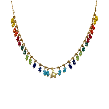 Collar multicolor estrella