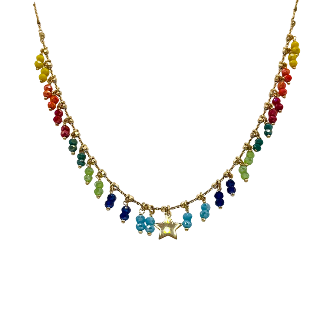 Collar multicolor estrella