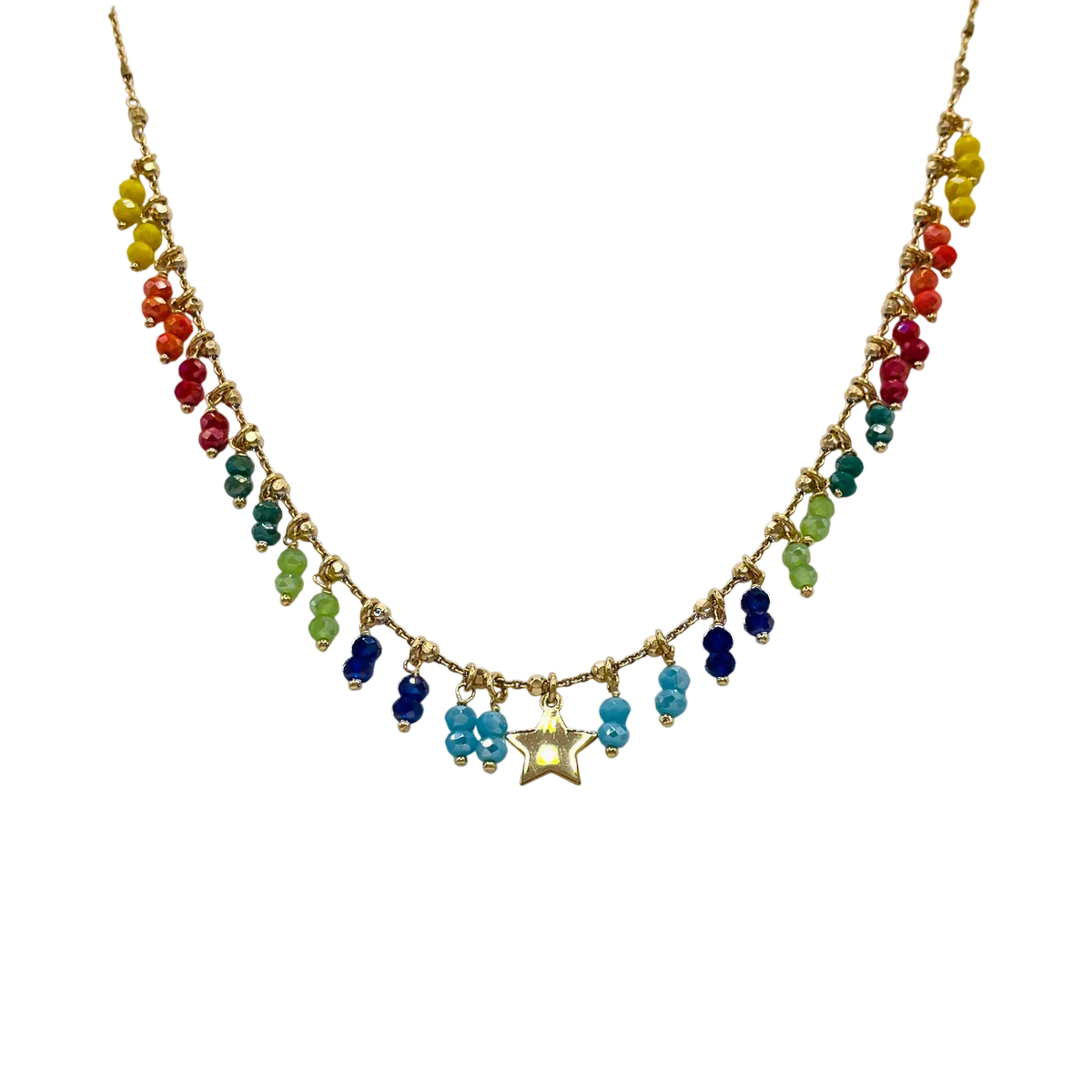 Collar multicolor estrella
