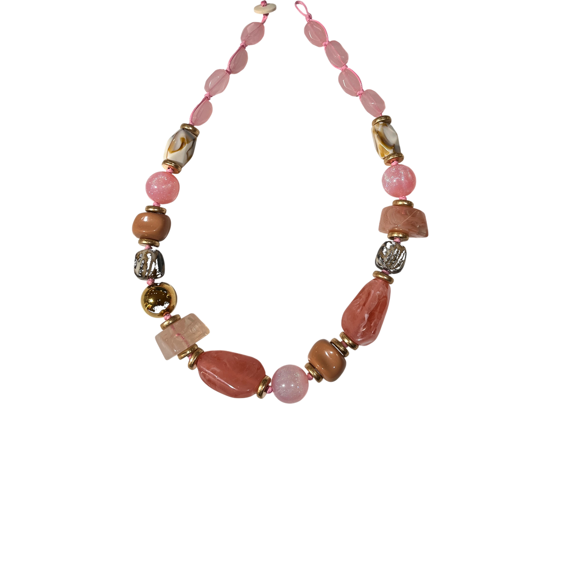 Collar largo fantasía colores