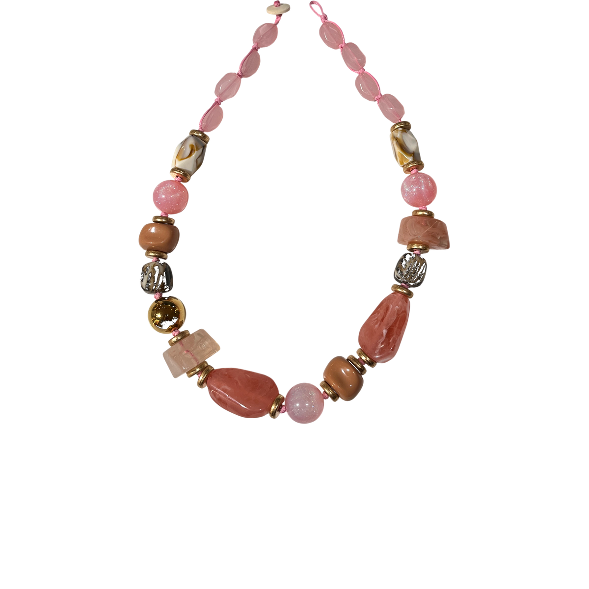 Collar largo fantasía colores