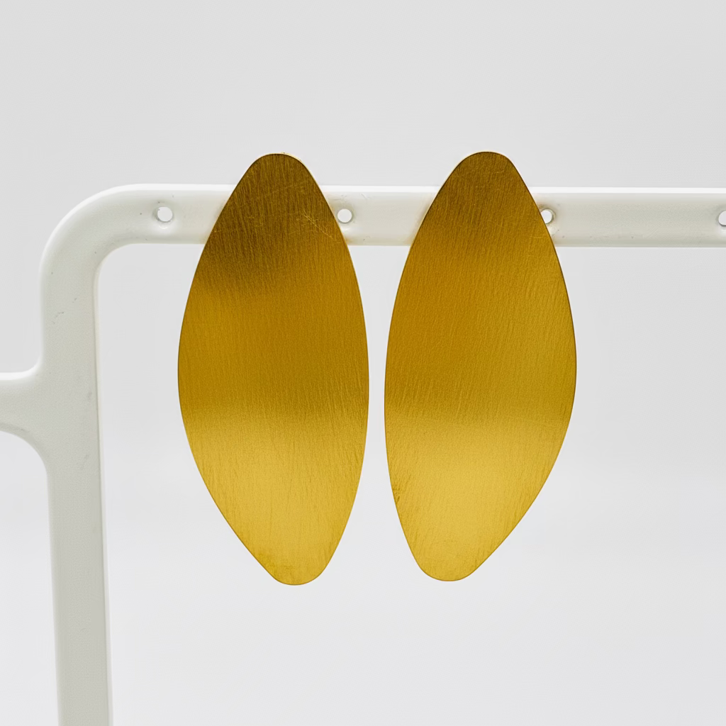 Pendientes mate oval