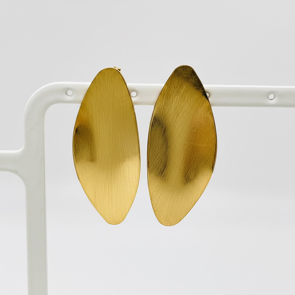 Pendientes mate oval