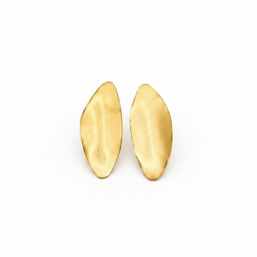 Pendientes mate oval forma