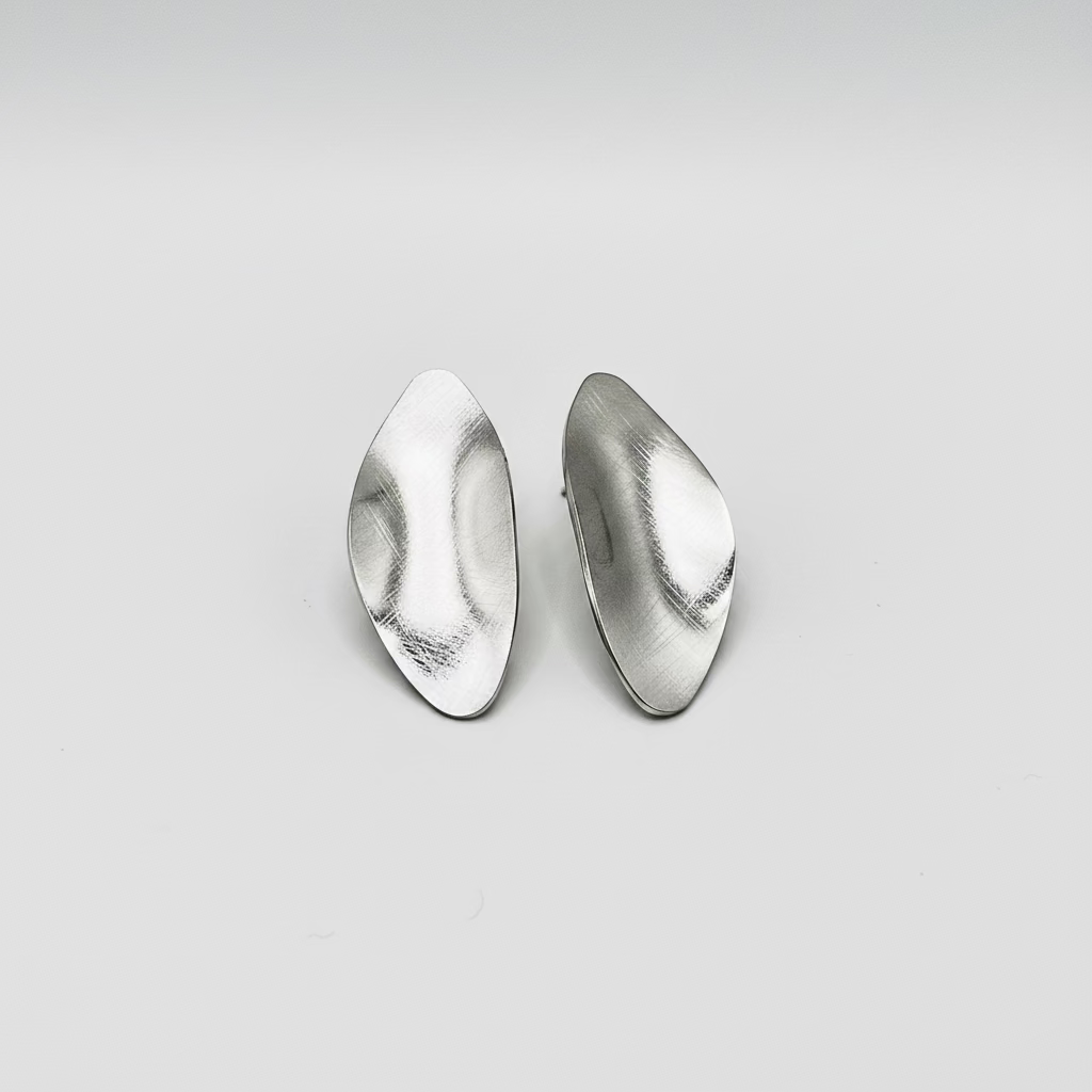 Pendientes mate oval