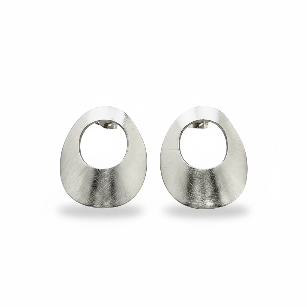 Pendientes mate redondeados