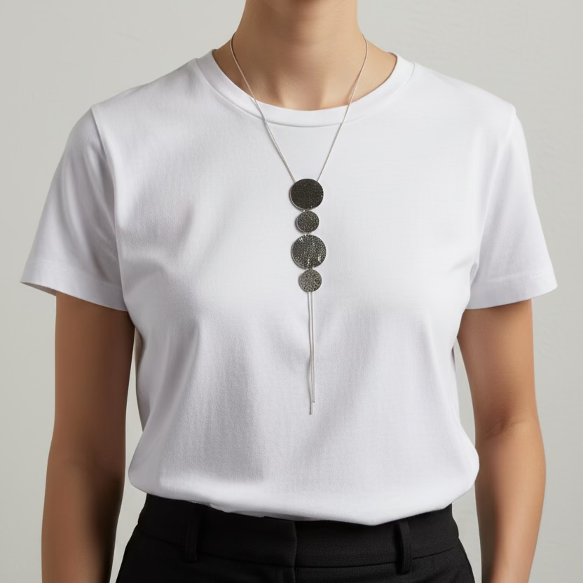 Collar largo maxi dots