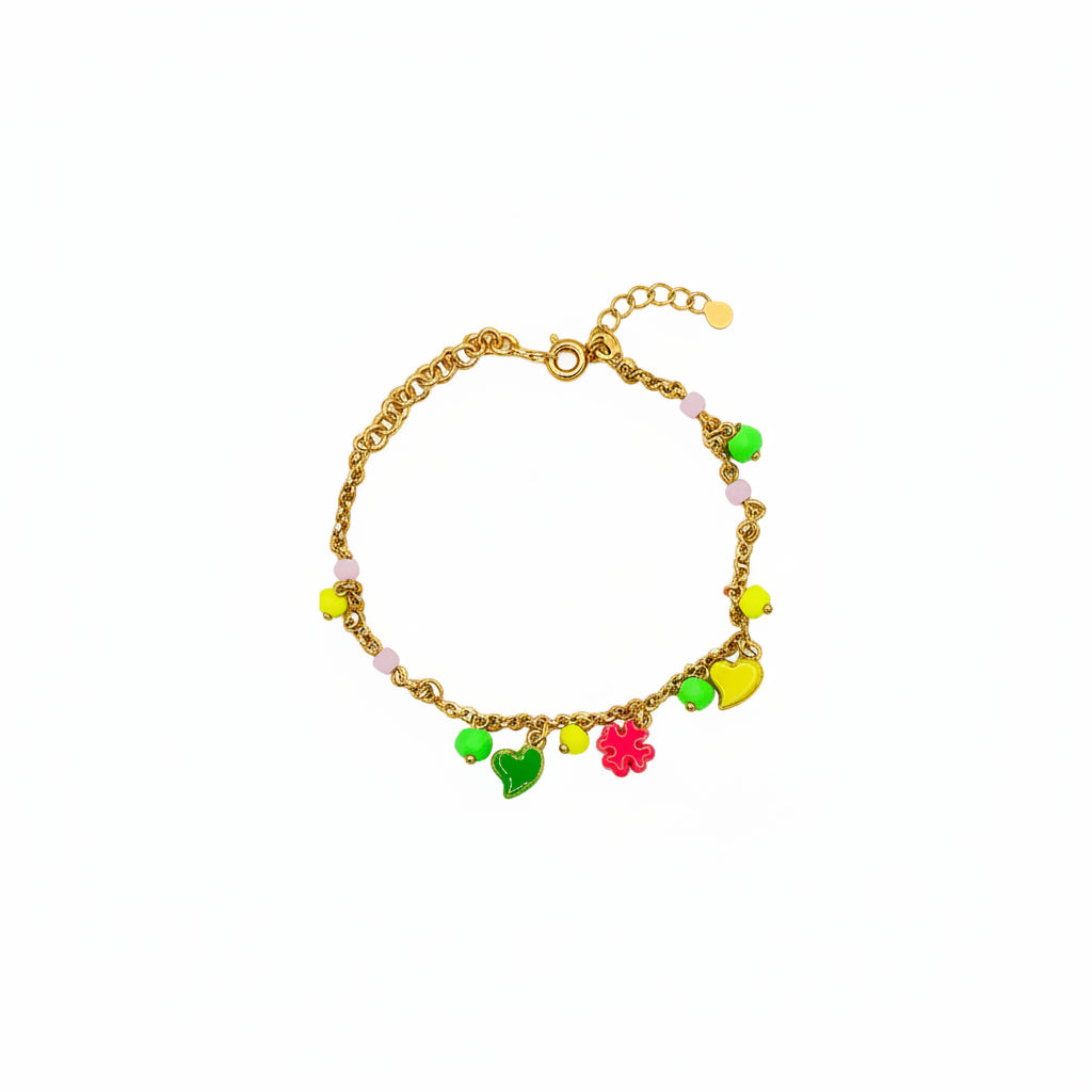 Pulsera fluos corazon