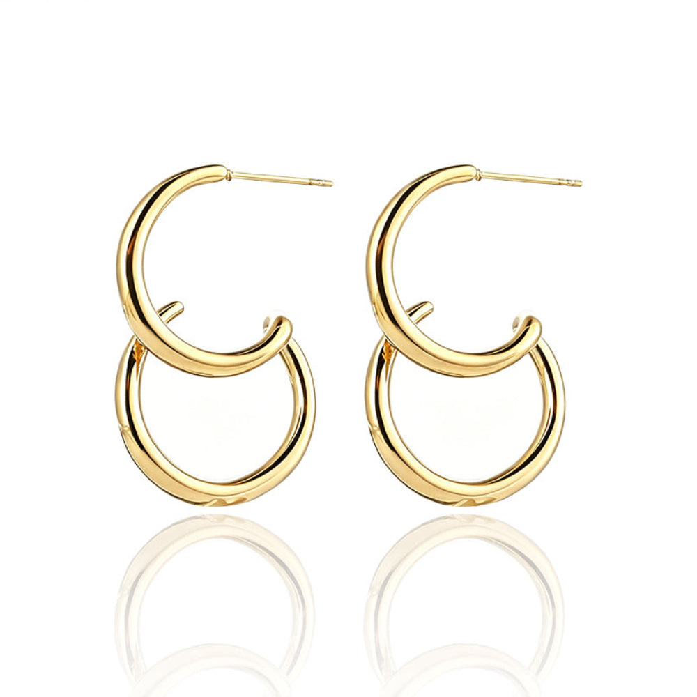 Pendientes doble aro