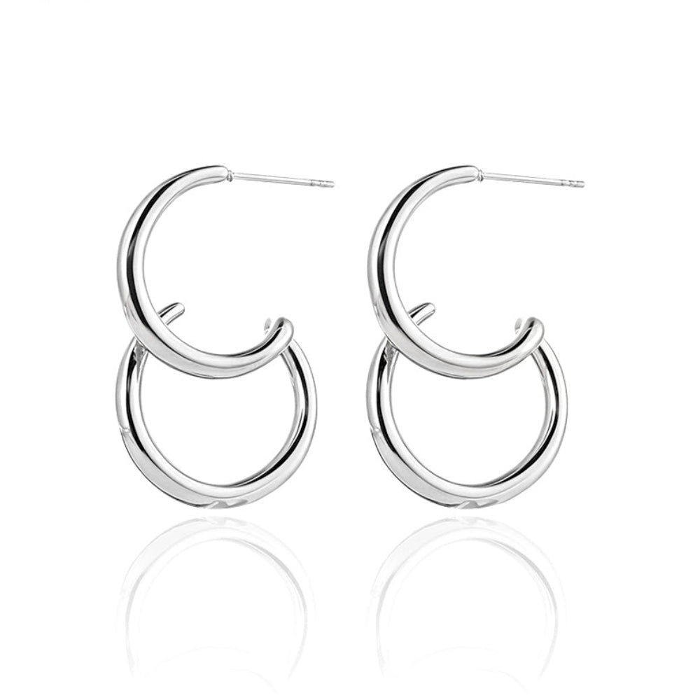 Pendientes doble aro