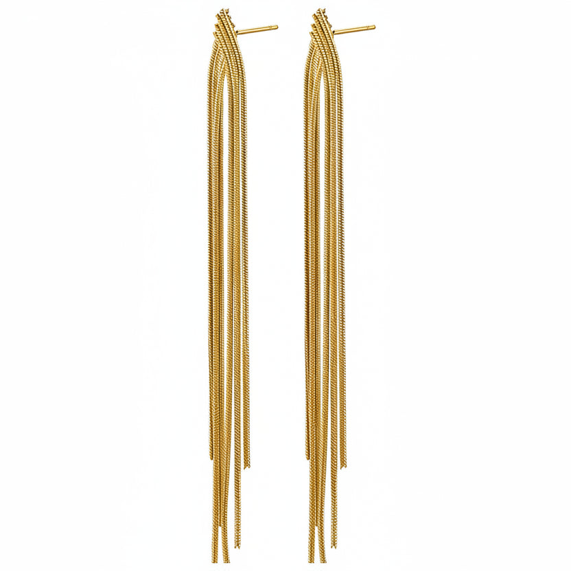 Pendientes largos tiras