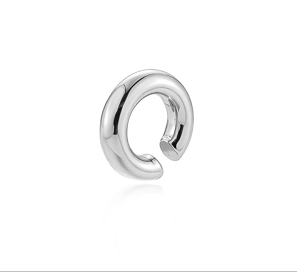 Earcuff acero liso - earcuff en acero con baño de oro de Amazing Joyas