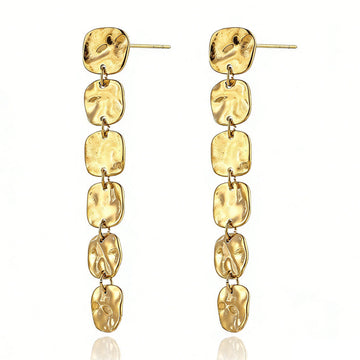 Pendientes largos cuadrados