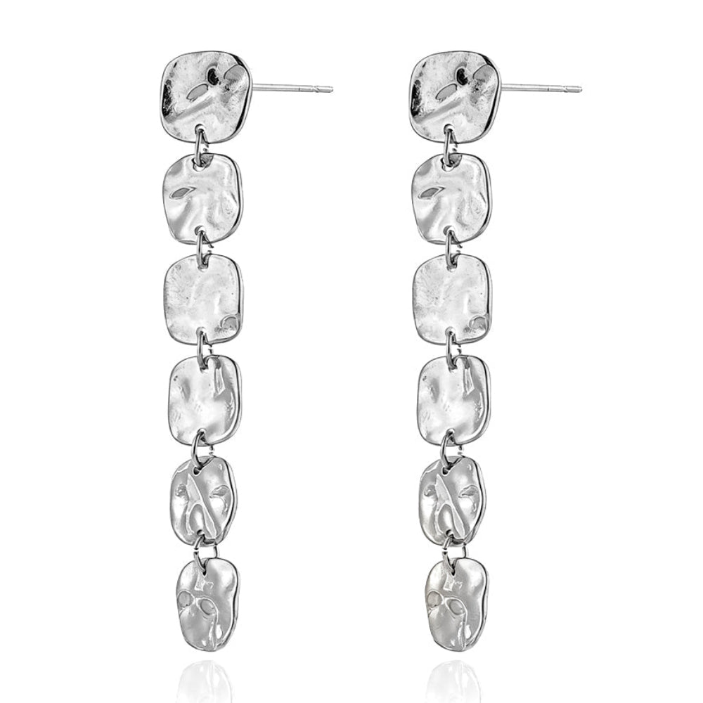 Pendientes largos cuadrados