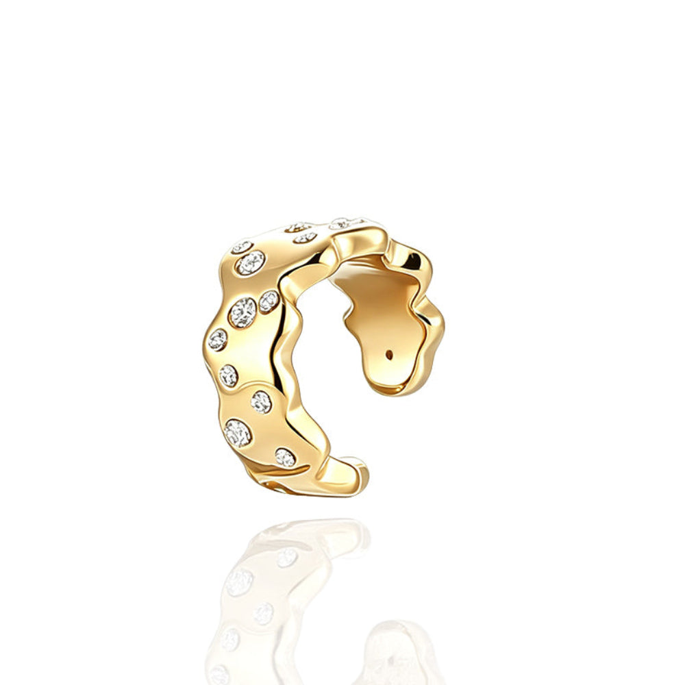 Earcuff aro asimétrico circonitas