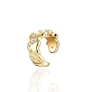 Earcuff aro asimétrico circonitas