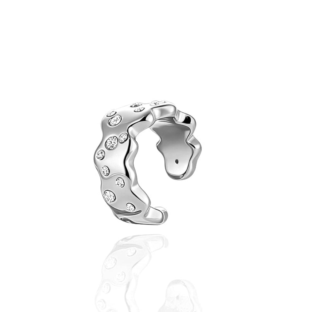 Earcuff aro asimétrico circonitas