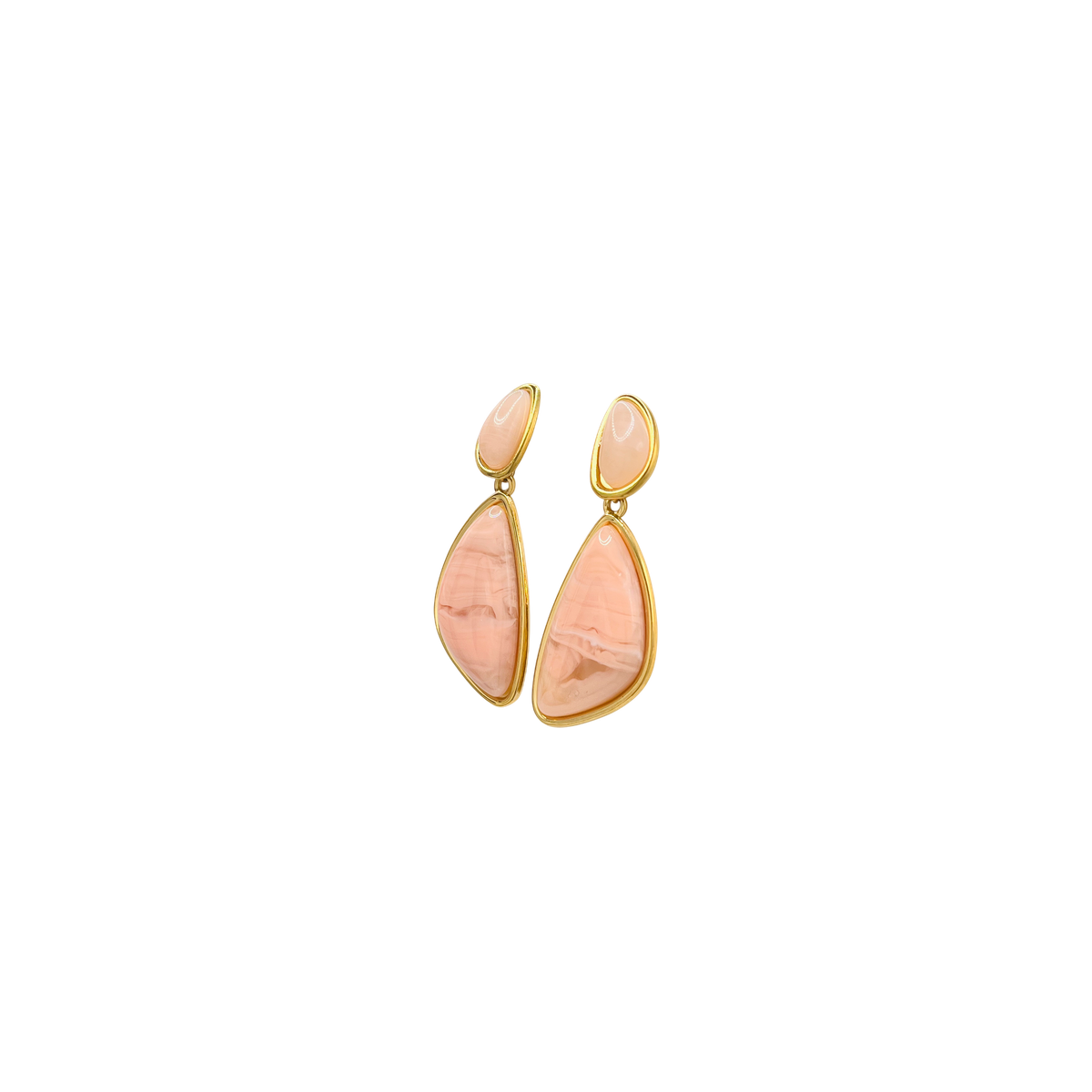 Pendientes acero 2 partes