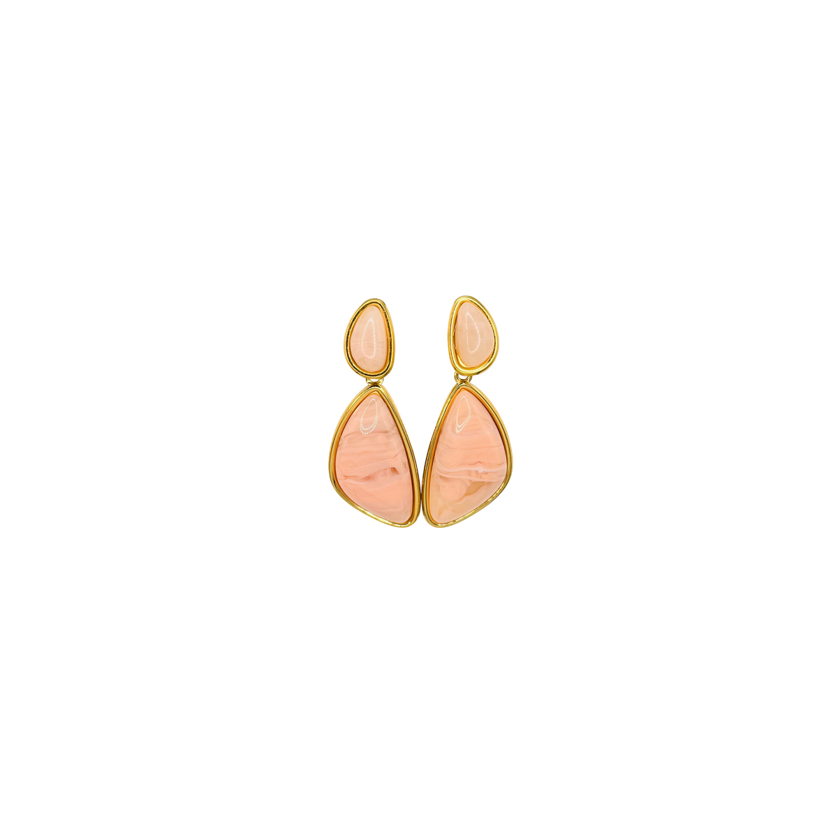 Pendientes acero 2 partes