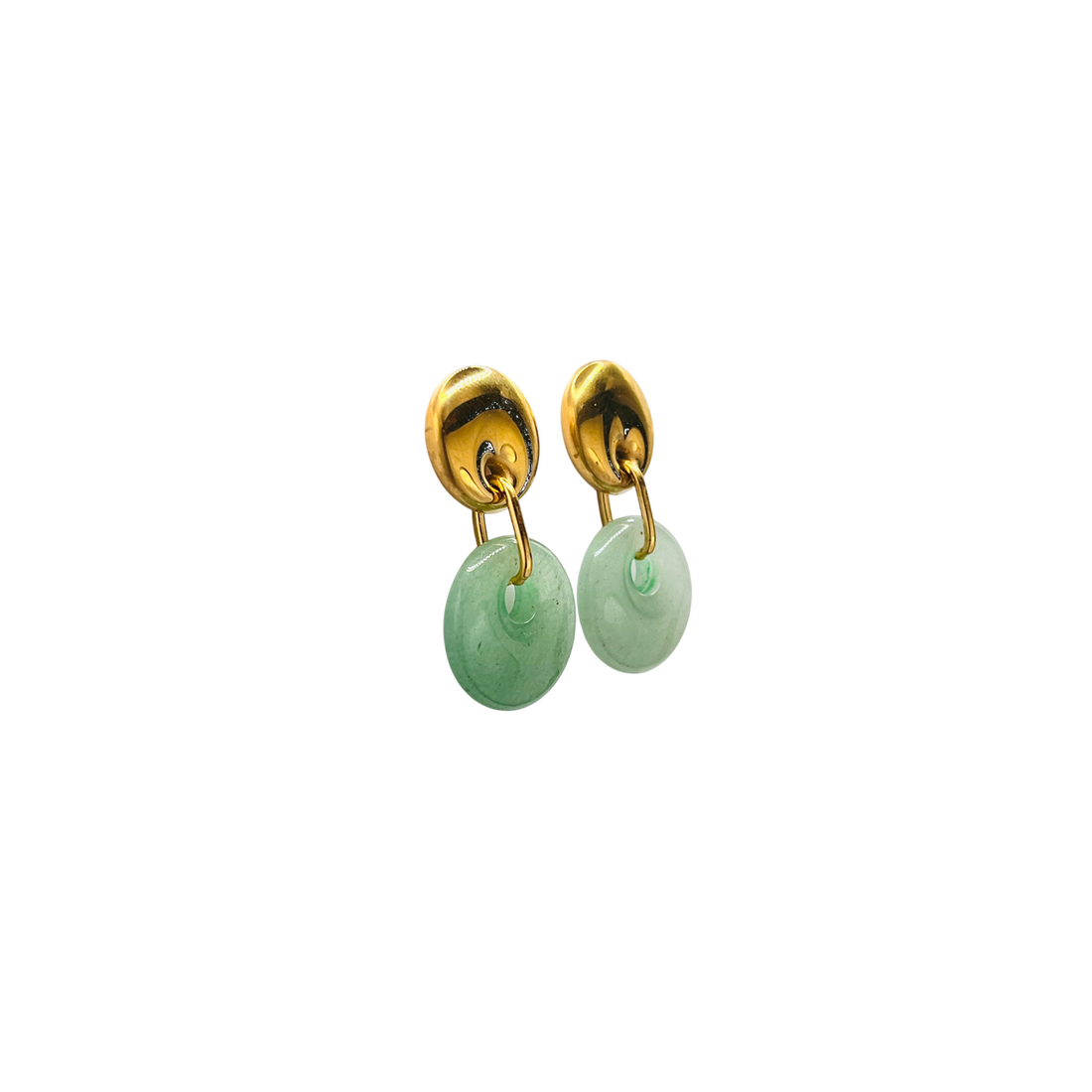 Pendientes acero doble donut