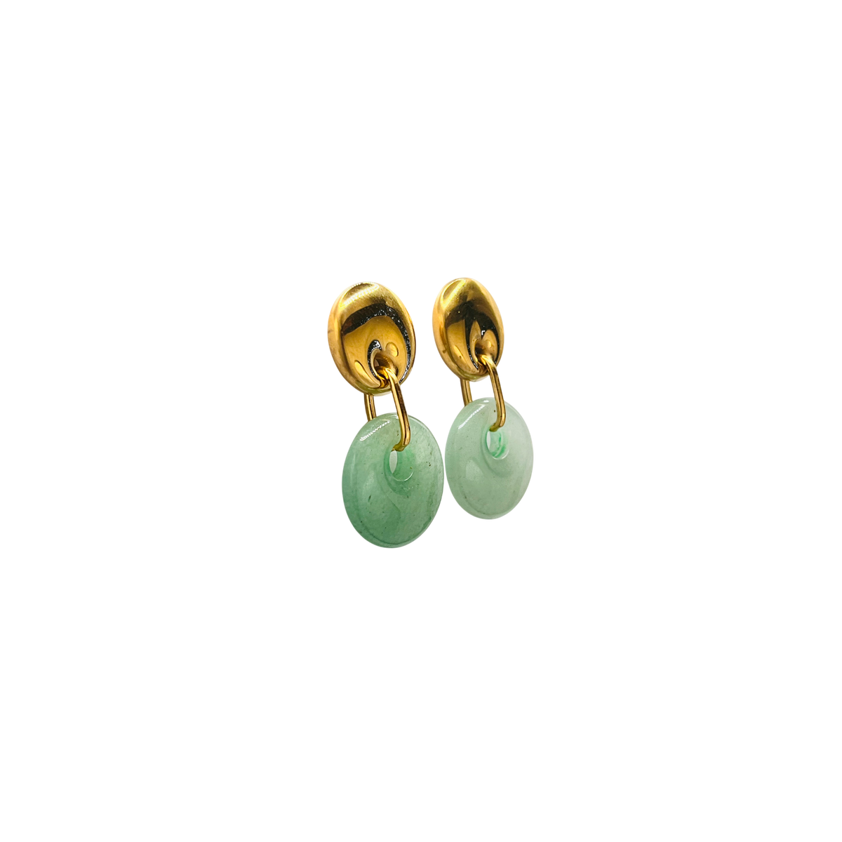 Pendientes acero doble donut