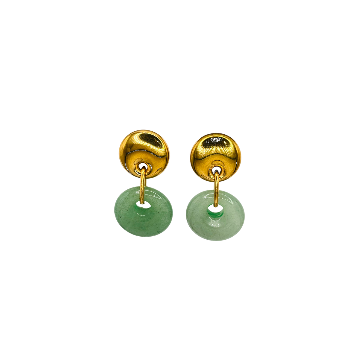 Pendientes acero doble donut