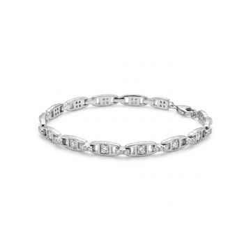 Pulsera Links plata circos - pulsera en plata de ley 925 y circonitas de Amazing Joyas