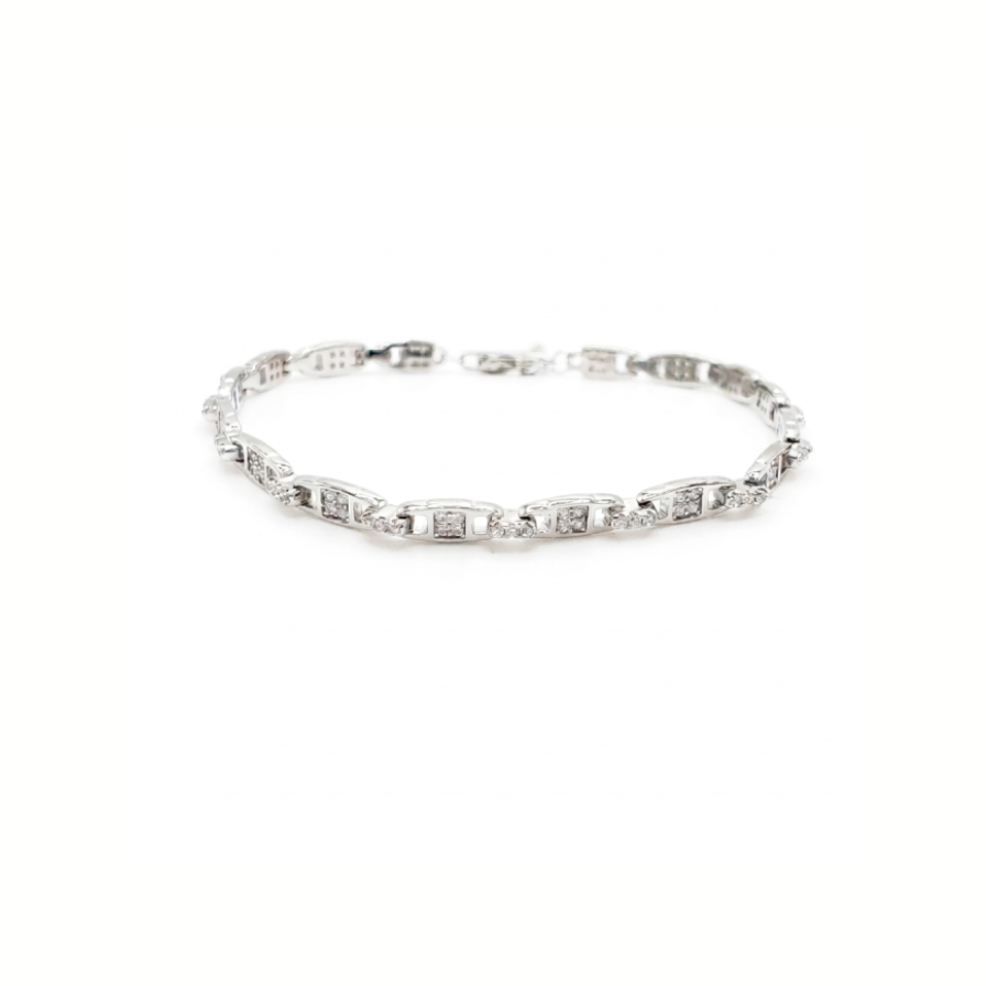 Pulsera Links plata circos - pulsera en plata de ley 925 y circonitas de Amazing Joyas