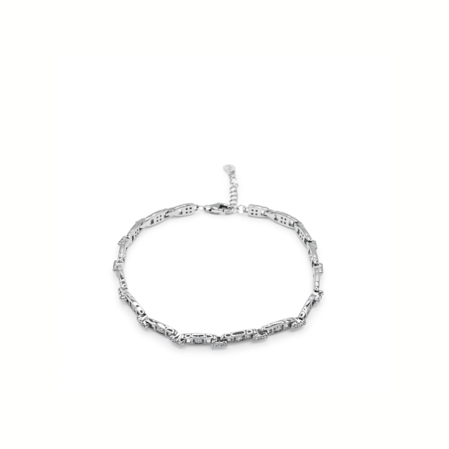 Pulsera Links plata circos - pulsera en plata de ley 925 y circonitas de Amazing Joyas