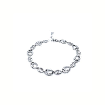 Pulsera ovales circos - pulsera en plata de ley 925 y circonitas de Amazing Joyas