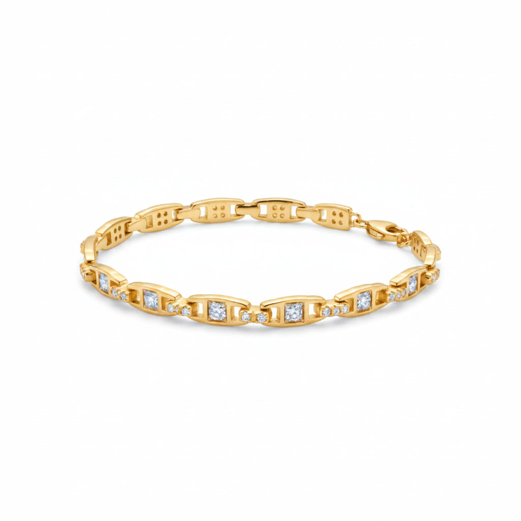 Pulsera Links plata circos - pulsera en plata de ley 925 y circonitas de Amazing Joyas