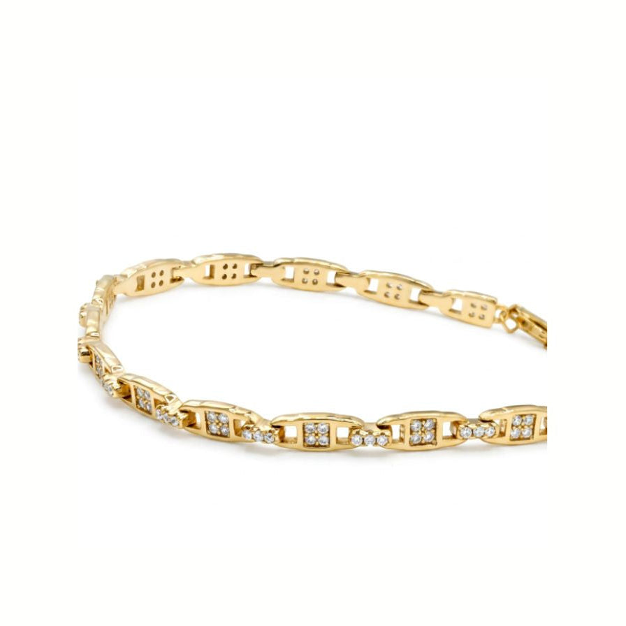Pulsera Links plata circos - pulsera en plata de ley 925 y circonitas de Amazing Joyas