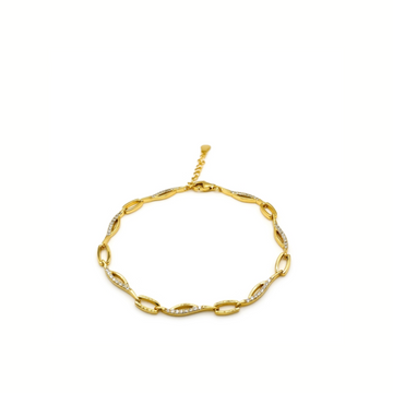 Pulsera eslabones finos circos - pulsera en plata de ley 925 y circonitas de Amazing Joyas