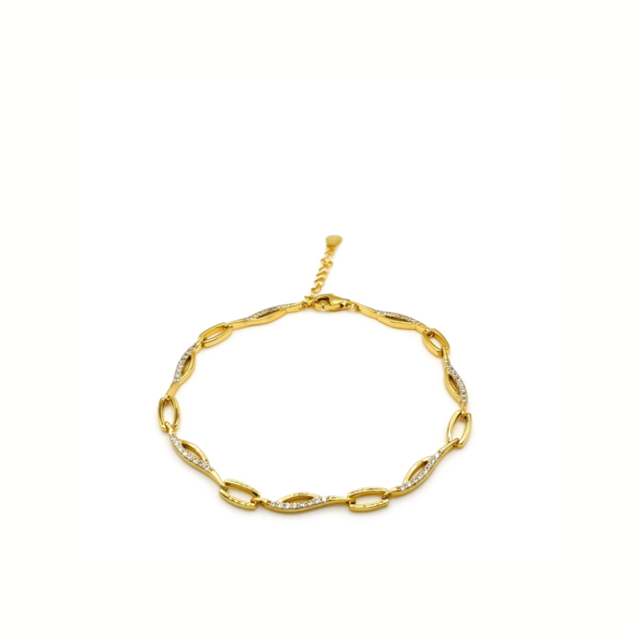 Pulsera eslabones finos circos - pulsera en plata de ley 925 y circonitas de Amazing Joyas