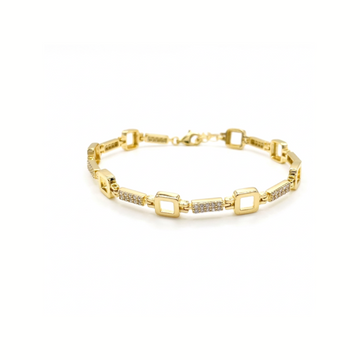 Pulsera eslabones circos - pulsera en plata de ley 925 y circonitas de Amazing Joyas