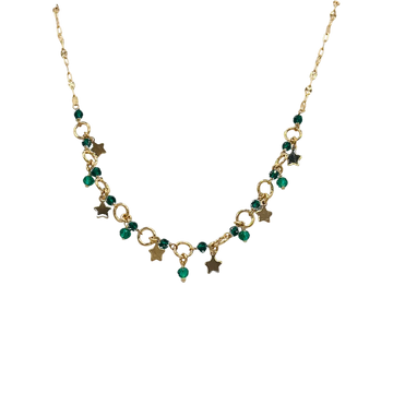 Collar estrella circos verdes