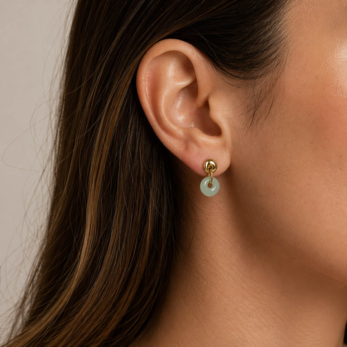 Pendientes acero doble donut