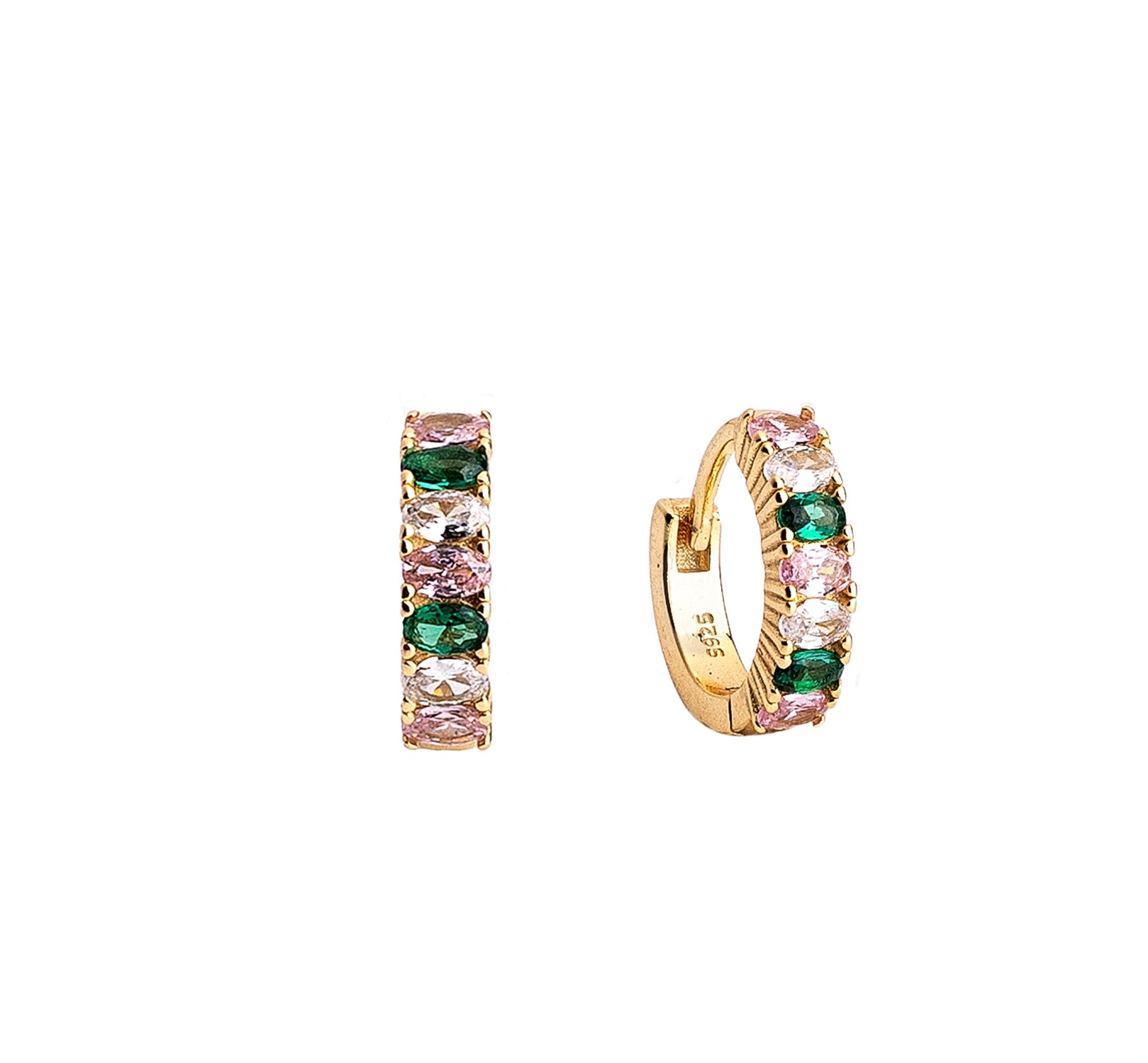 Aros primavera goldie con circos de colores