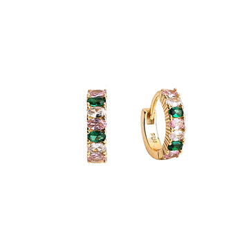Aros primavera goldie con circos de colores