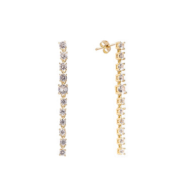 Party goldie earrings with circus motifs