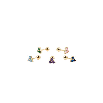 Piercing goldie multicolor círculos