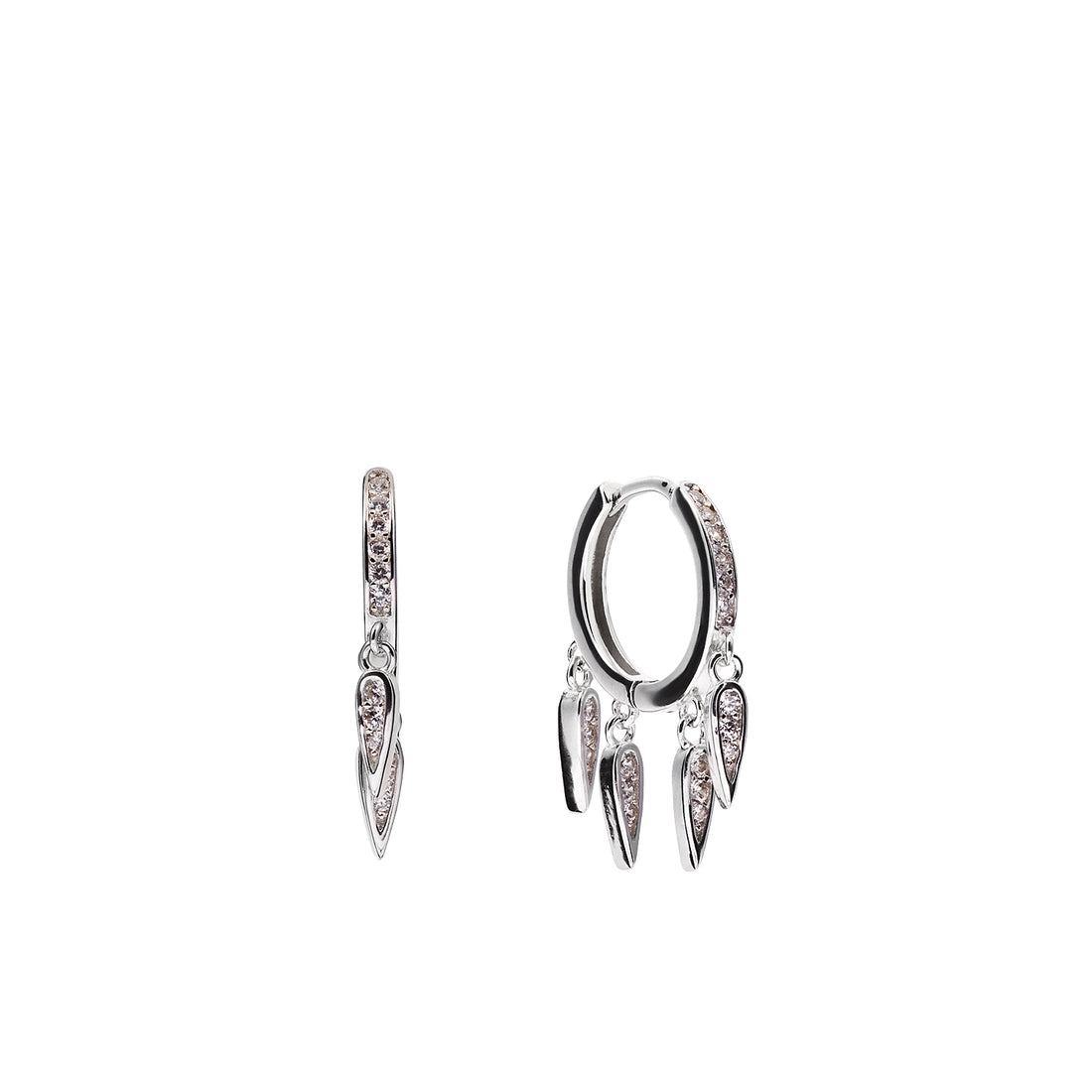Aros goldie con 4 lagrimas de circos