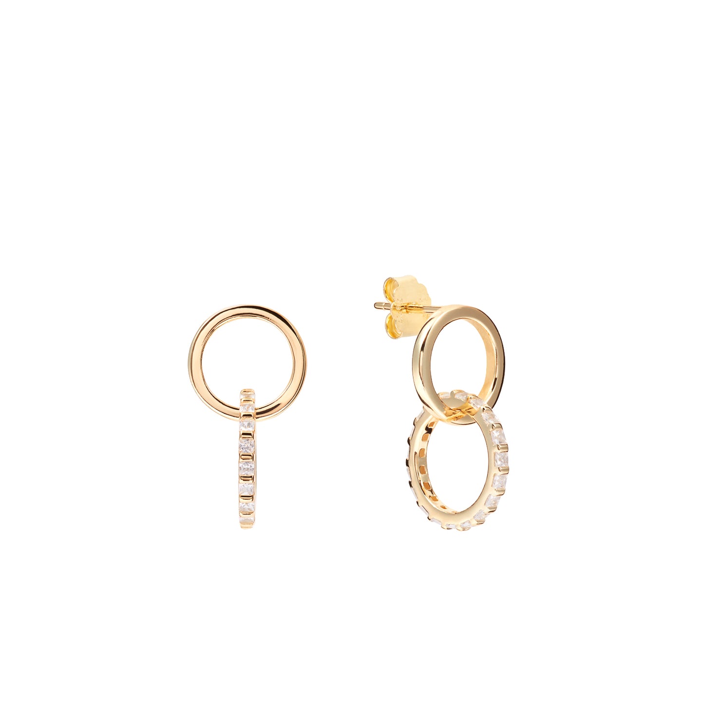 Pendientes Kharma goldie doble aro