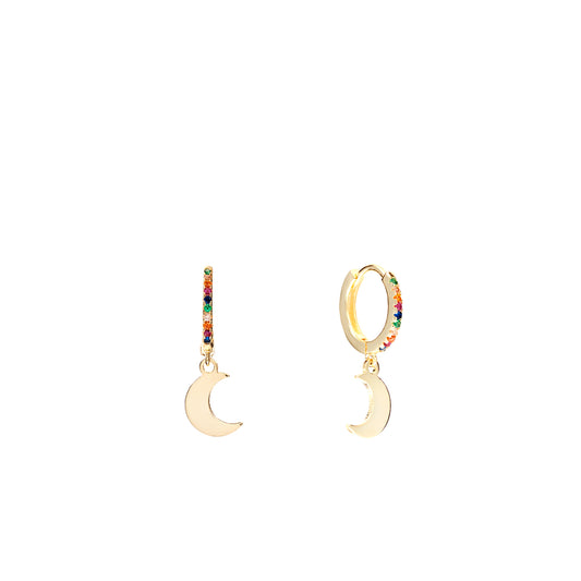 Aros goldie Luna con circos Rainbow