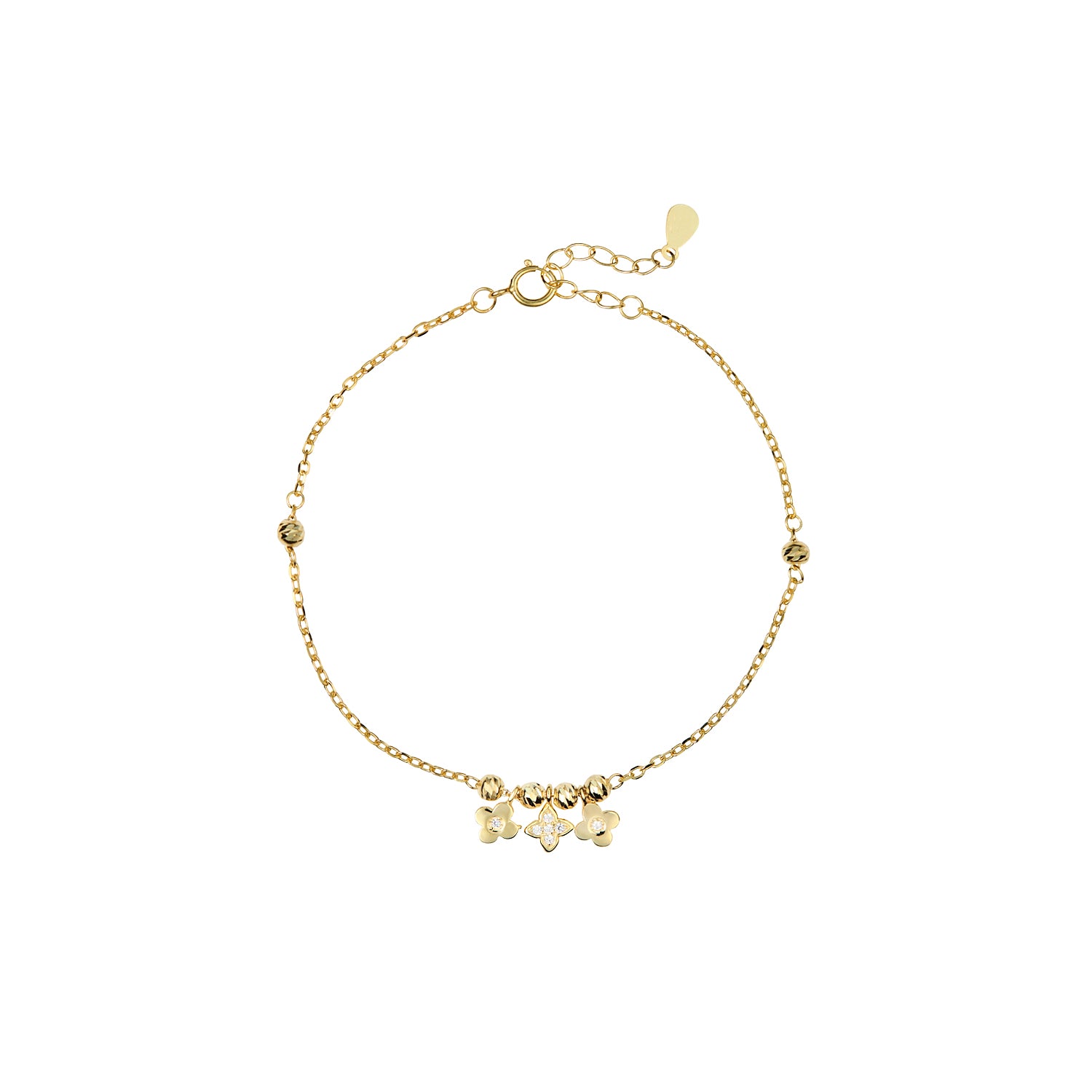 Bracelete Angy com 3 flores